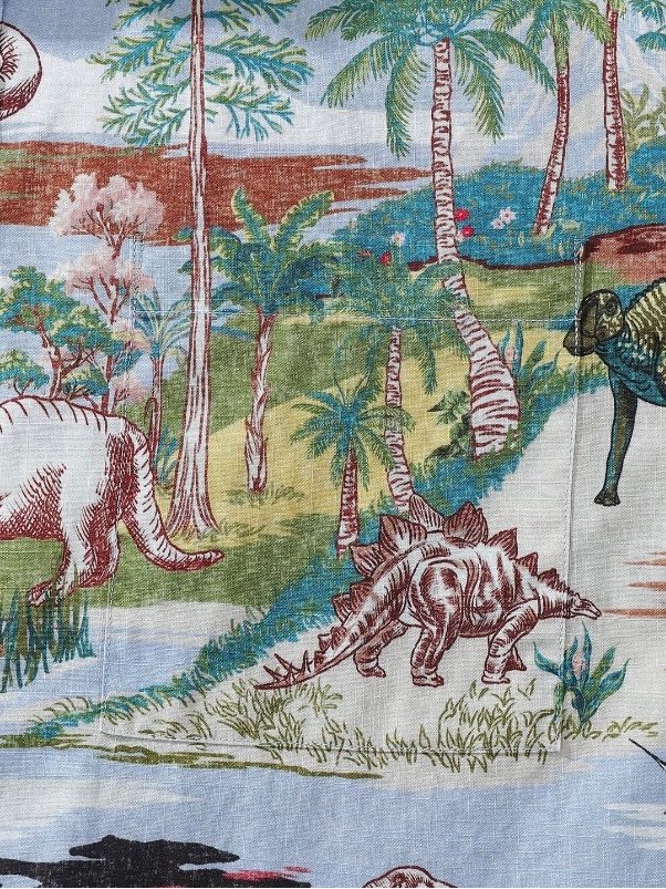 Hawaiian Shirt For Men Vintage Cretaceous Dinosaur Print Shirt — image 3 of 8